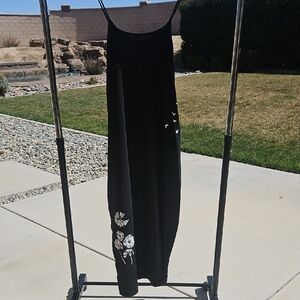 Elegant Black Floral Dress